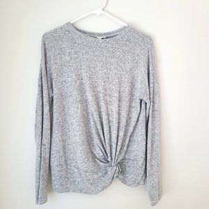 A New Day XS Marled Gray Soft Long Sleeve Shirt